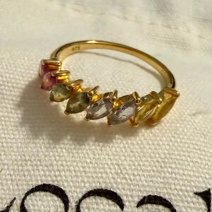 Local Eclectic Della Rainbow Sapphire Ring